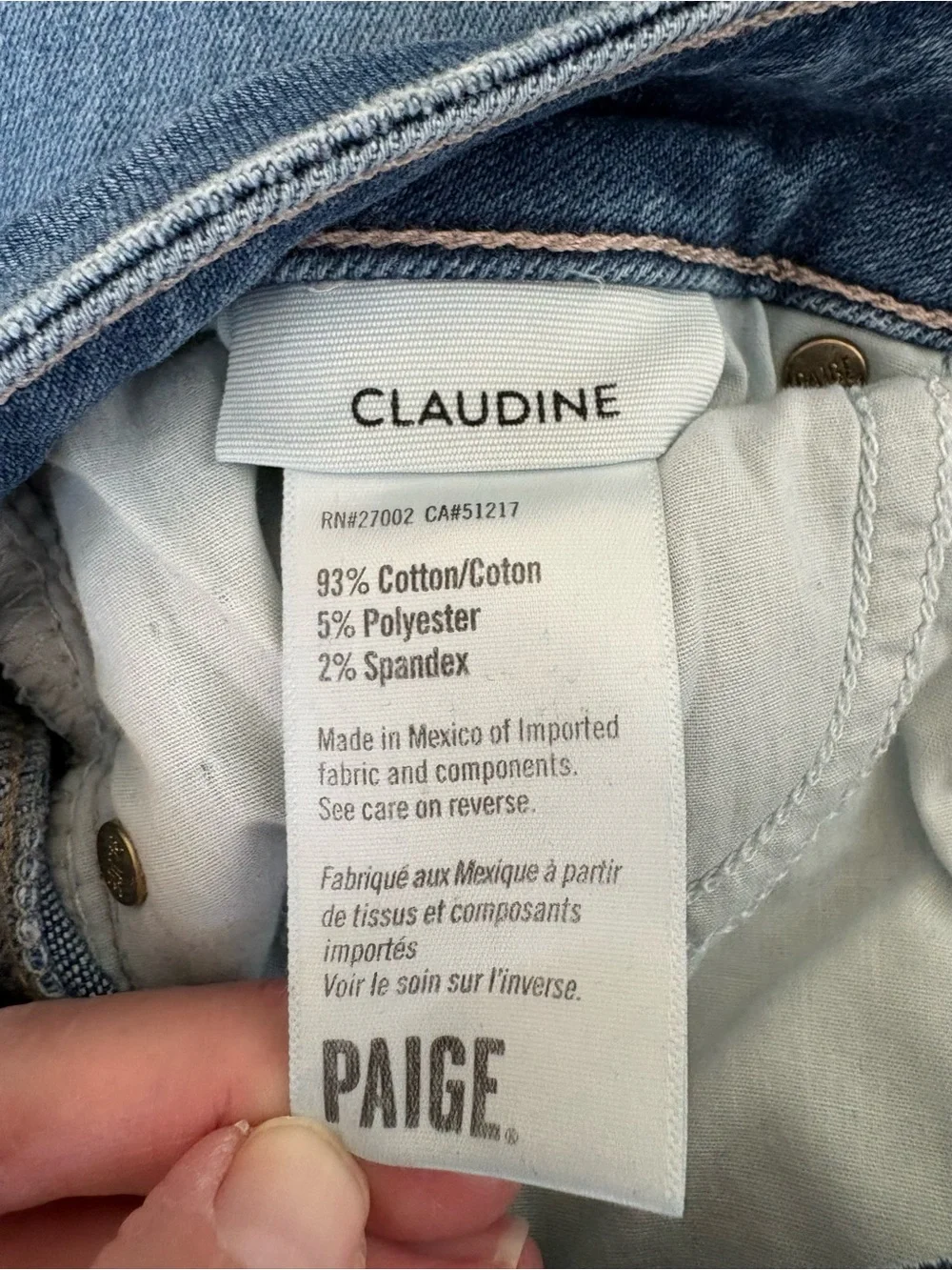Paige Claudine High Rise Distressed Ankle Flare Raw Hem Jeans Size 31 - Picture 8 of 15